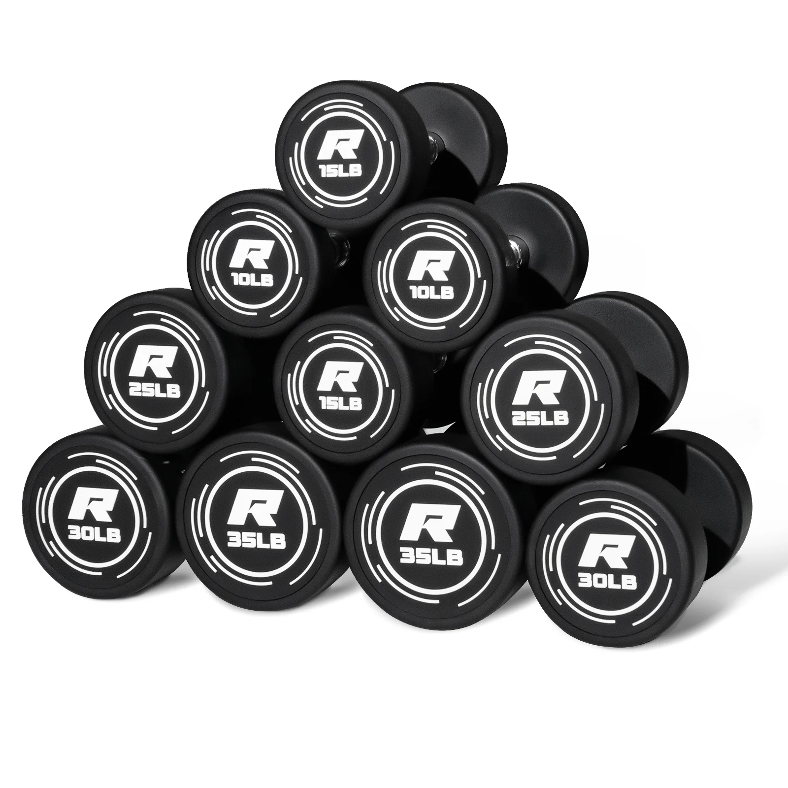 RitFit PVC-Coated Round Dumbbells in Pairs - Image 32