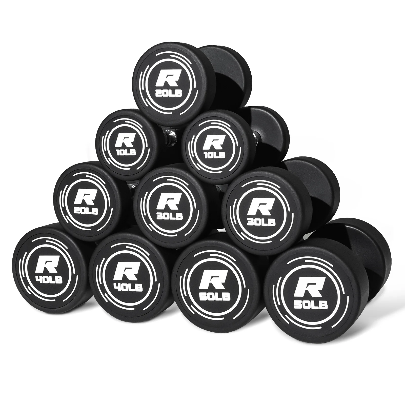 RitFit PVC-Coated Round Dumbbells in Pairs - Image 33