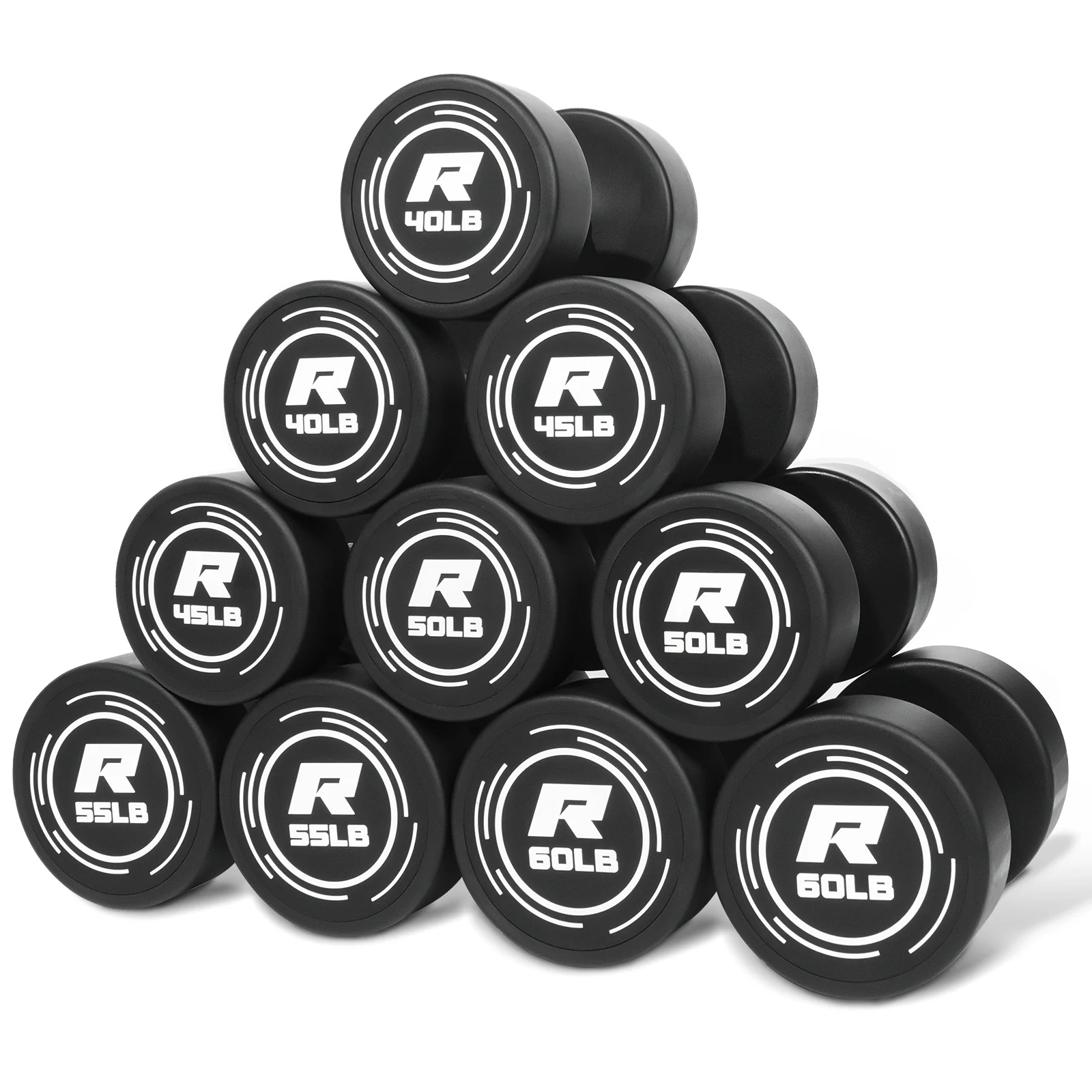 RitFit PVC-Coated Round Dumbbells in Pairs - Image 34