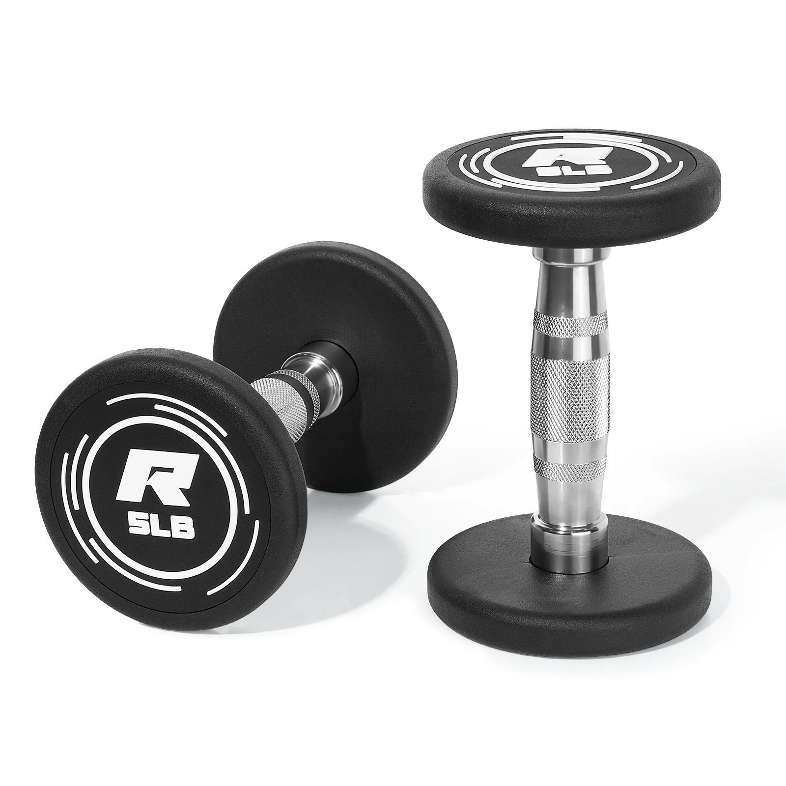 RitFit PVC-Coated Round Dumbbells in Pairs - Image 7