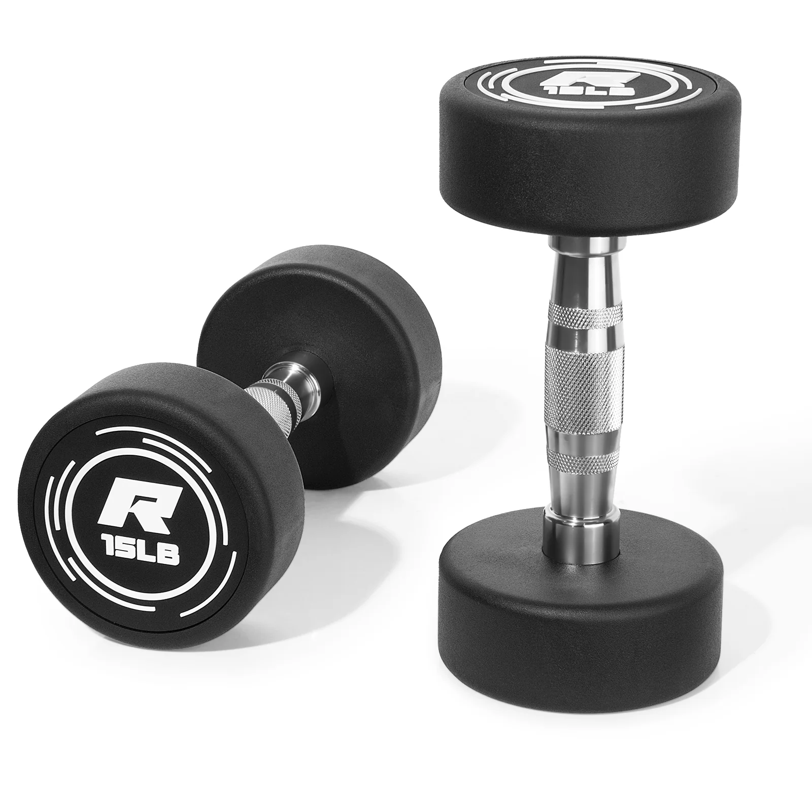 RitFit PVC-Coated Round Dumbbells in Pairs - Image 9