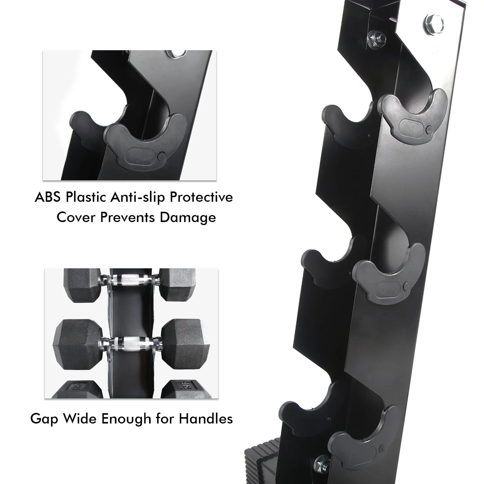 RitFit A-Frame Dumbbell Storage Rack Stand 3/5/6 Pairs - Image 4