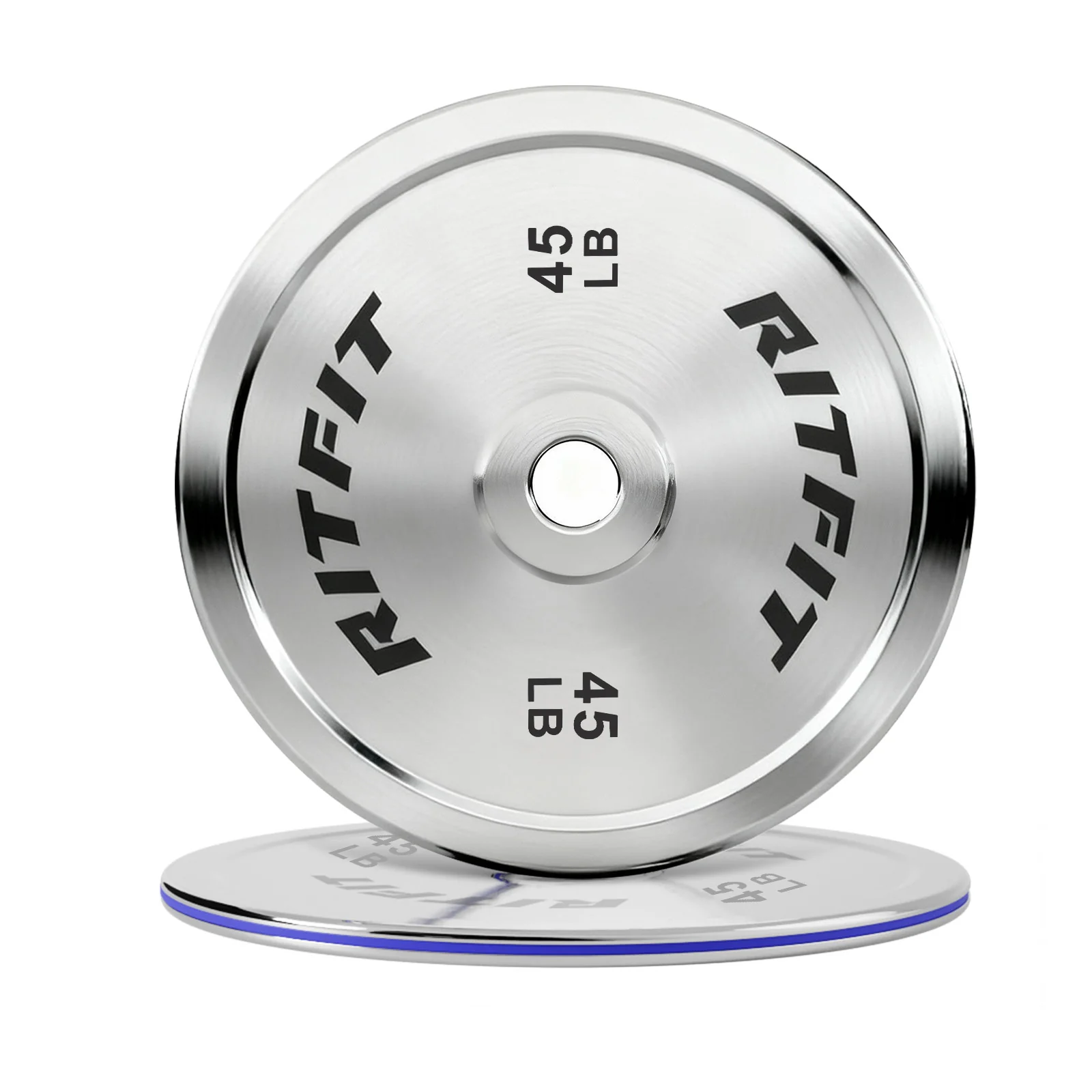 RitFit Silver Steel Strip Olympic Plates 2-Inch - Image 5