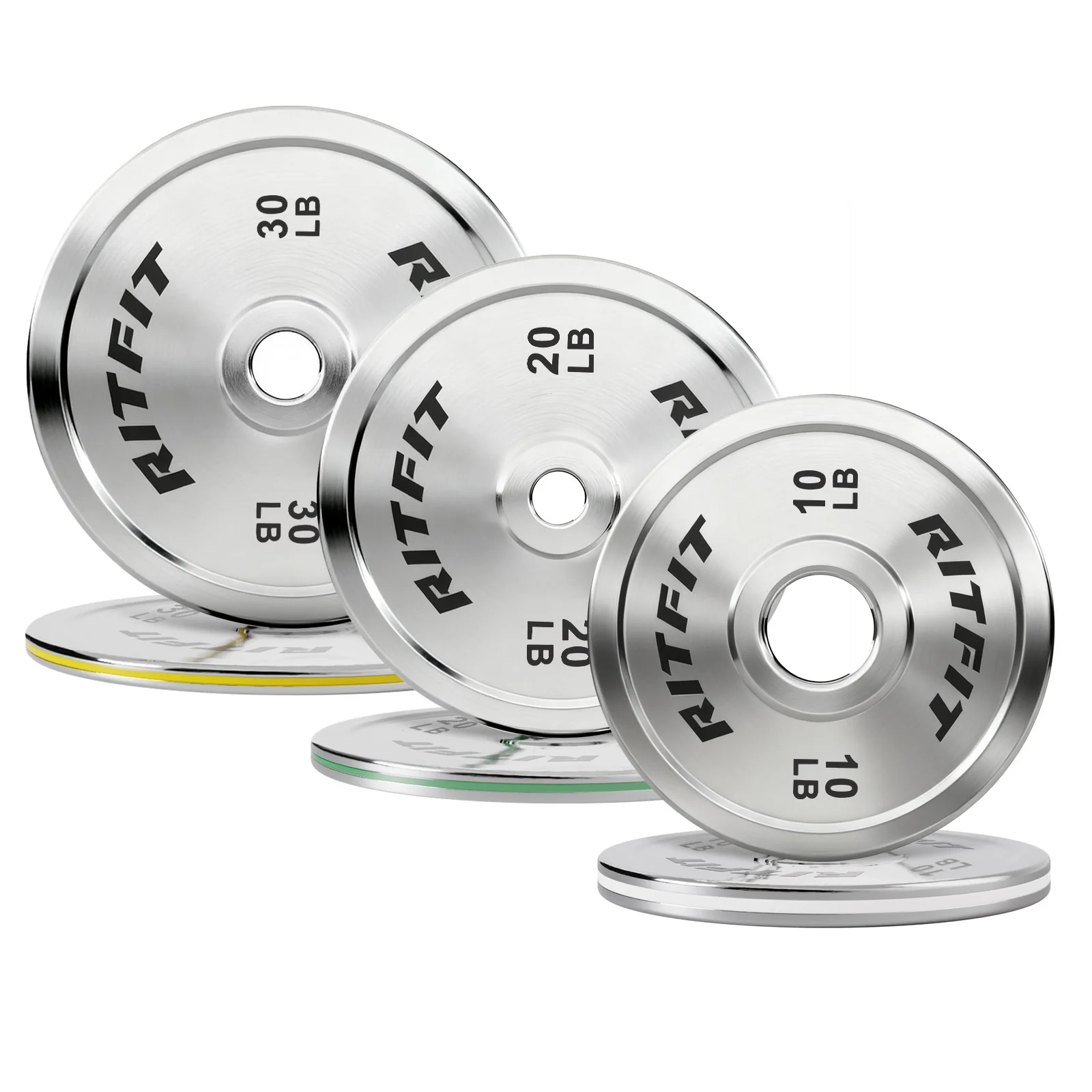 RitFit Silver Steel Strip Olympic Plates 2-Inch - Image 7