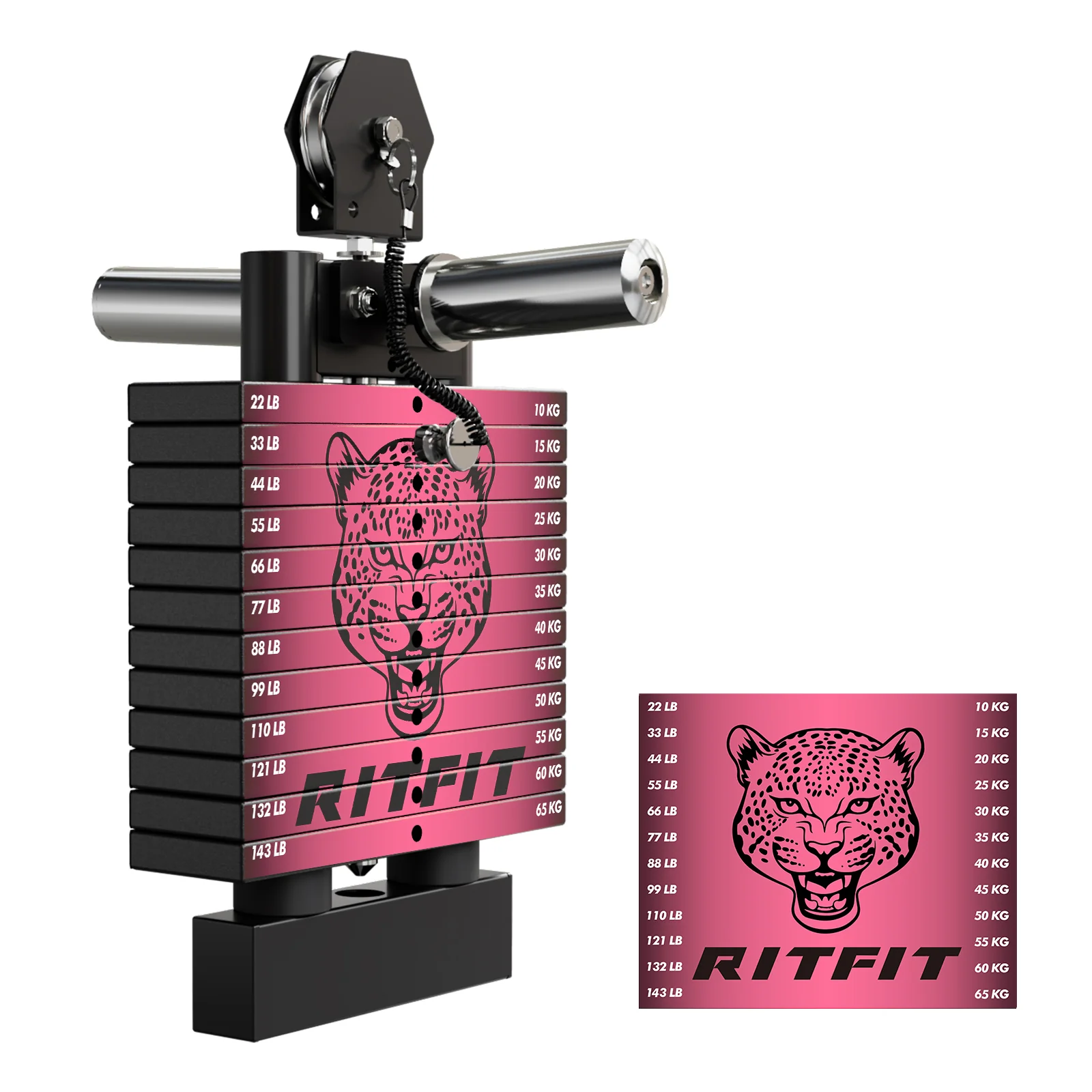 RitFit WSM1 Weight Stack Set 264lbs for M1 PRO - Image 10