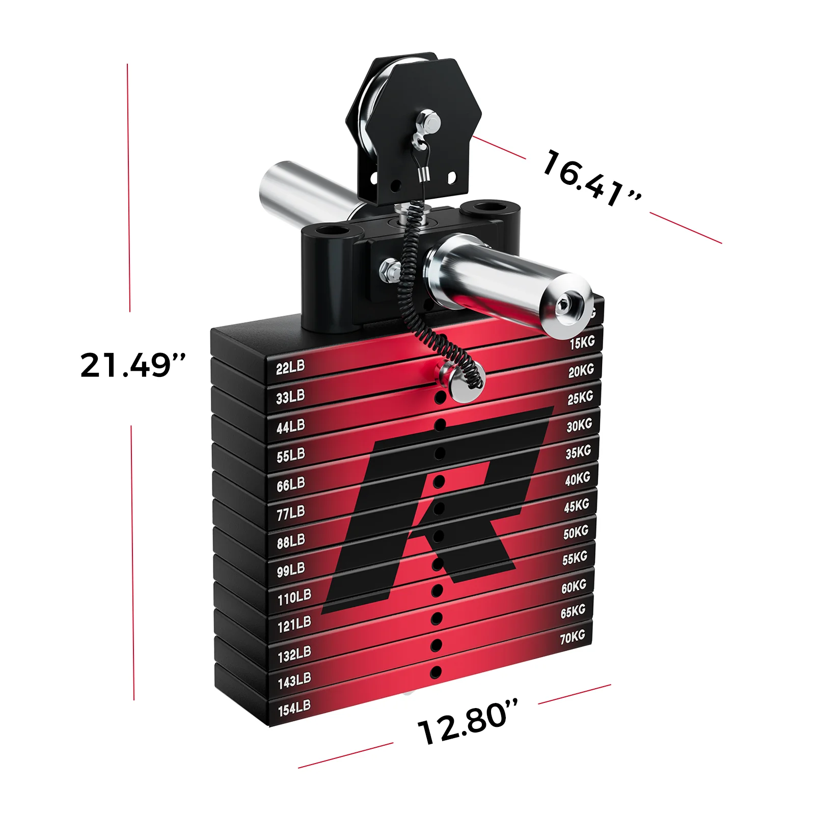 RitFit WSM2 Weight Stack Set 286lbs for M2 / M2 3D - Image 4