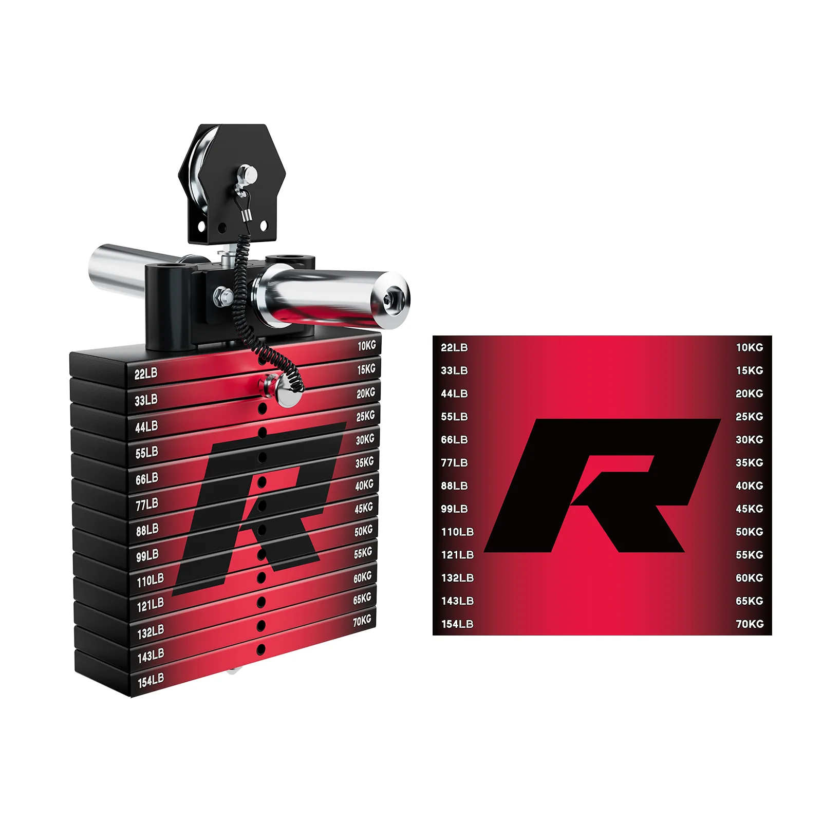 RitFit WSM2 Weight Stack Set 286lbs for M2 / M2 3D - Image 8