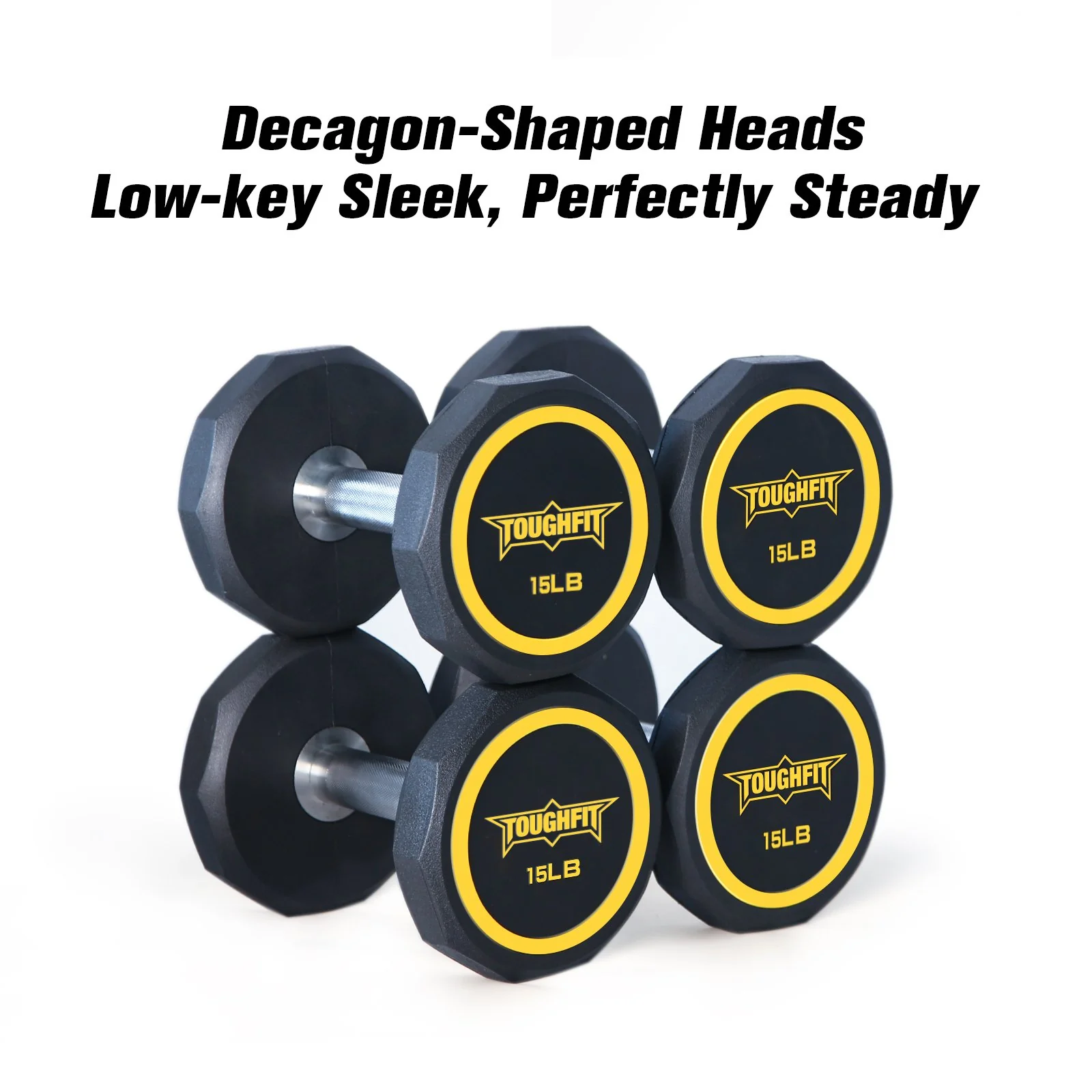 ToughFit Decagon PEV Dumbbells - Image 4