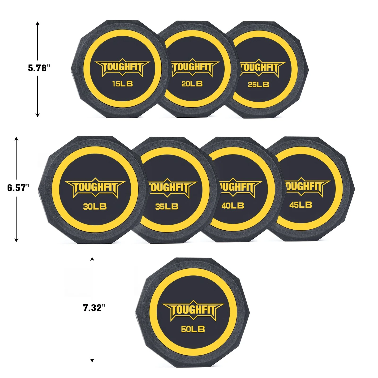 ToughFit Decagon PEV Dumbbells - Image 7